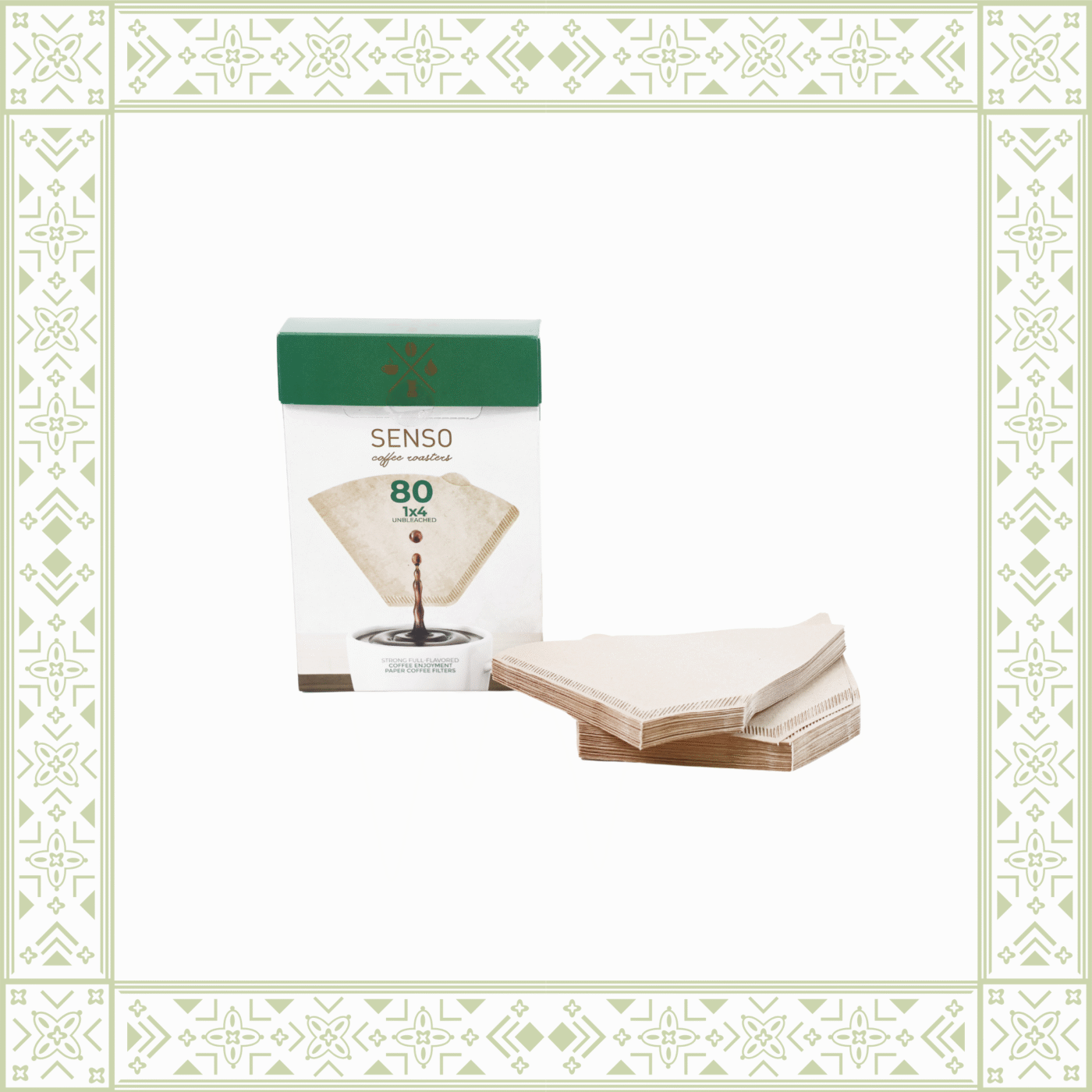 Senso 80 Pcs Filter Paper Box 1/4